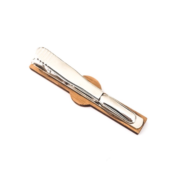 Dřevěná spona na kravatu round Afrika