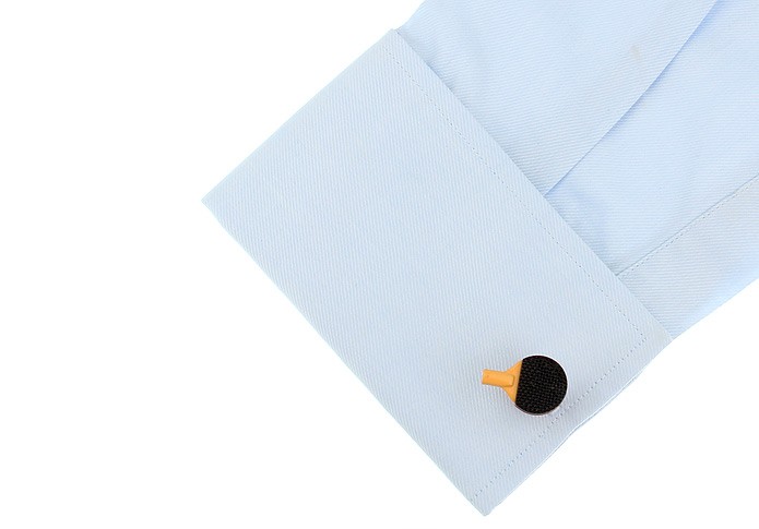 Manžetové knoflíčky Pingpongová pálka černá 