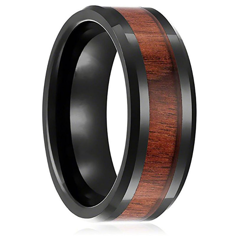 Černý prsten Black Wood vel. 11