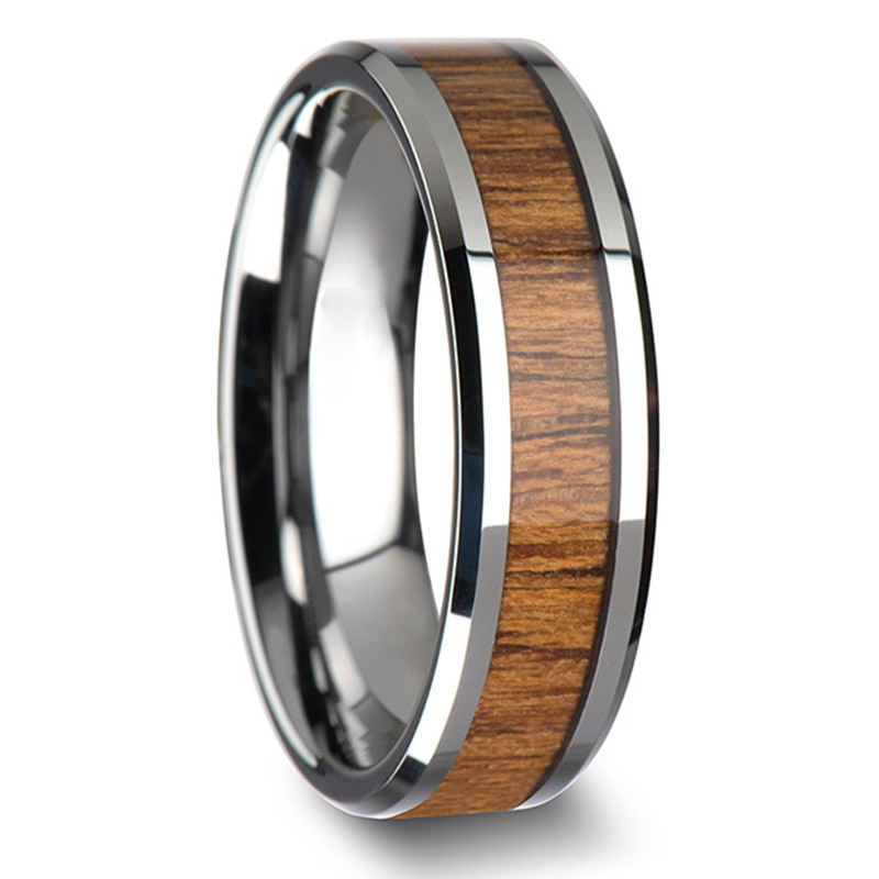 Stříbrný prsten Wood vel. 9