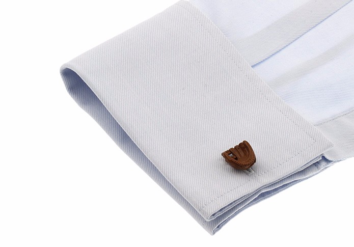 Manžetové knoflíčky Baseballová rukavice a míček 