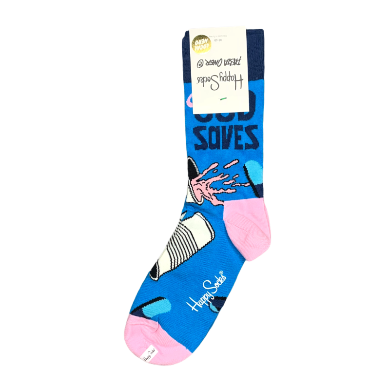 Modré ponožky Happy Socks Pasta Oner EU 41 - 46