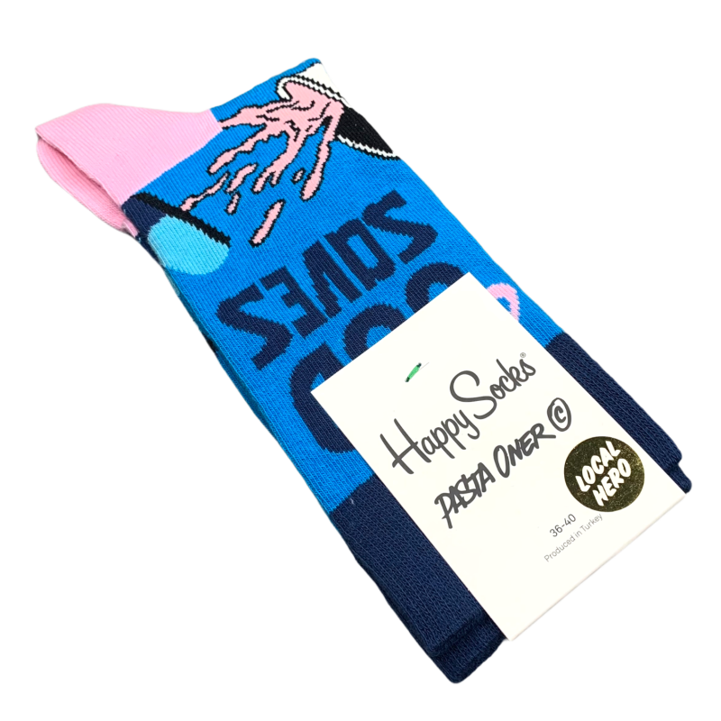 Modré ponožky Happy Socks Pasta Oner EU 41 - 46