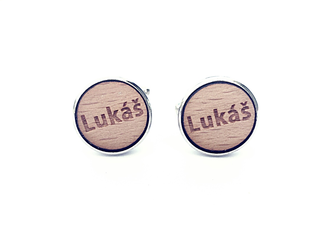 Dřevěné manžetové knoflíčky Lukáš