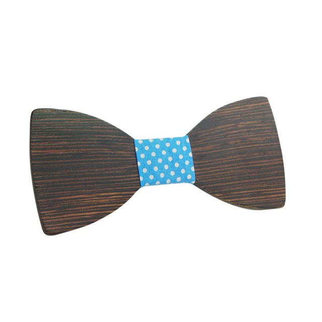 Dřevěný pánský motýlek Classic Dot wenge
