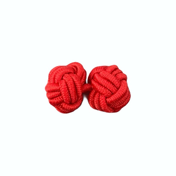 Červená ozdoba klopy saka Ball