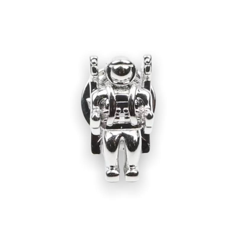 Stříbrná brož Kosmonaut