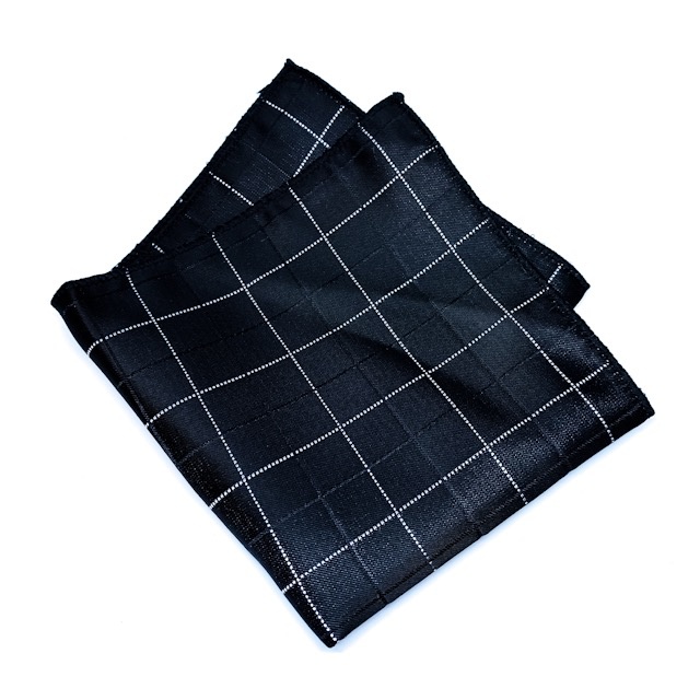 Černý kapesník do saka Black square