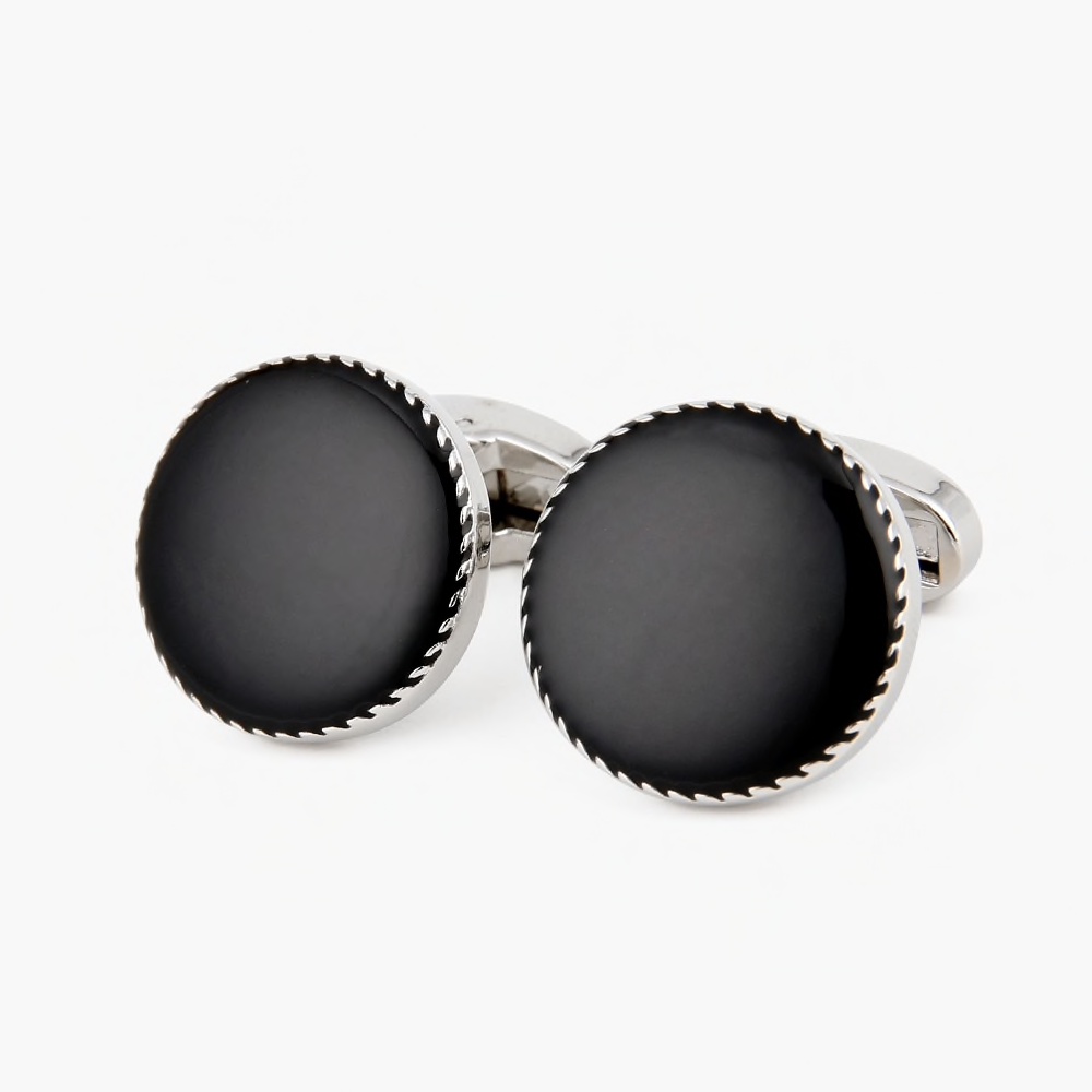 Manžetové knoflíčky Black rotary