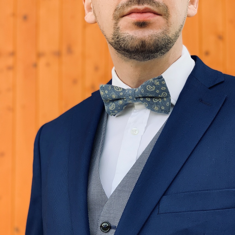 Modrý motýlek Cotton Decor