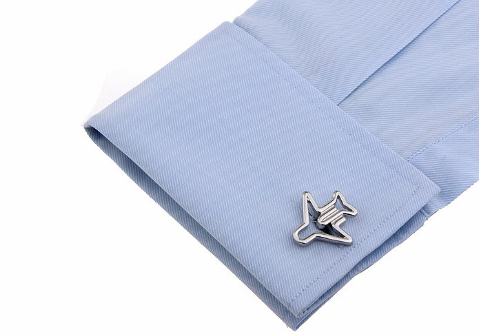 Manžetové knoflíčky Letadlo - obrys