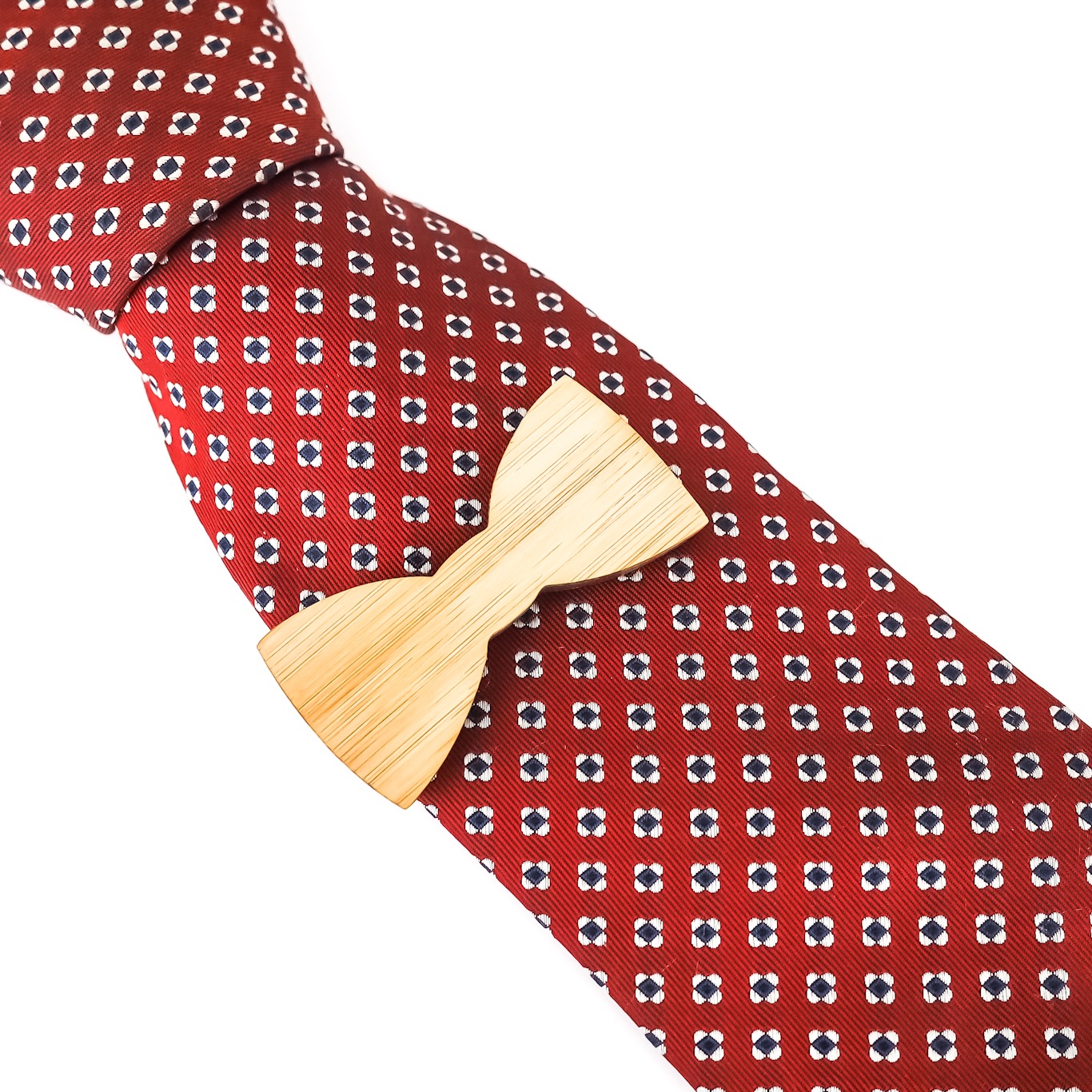 Dřevěná spona na kravatu Pánský motýlek