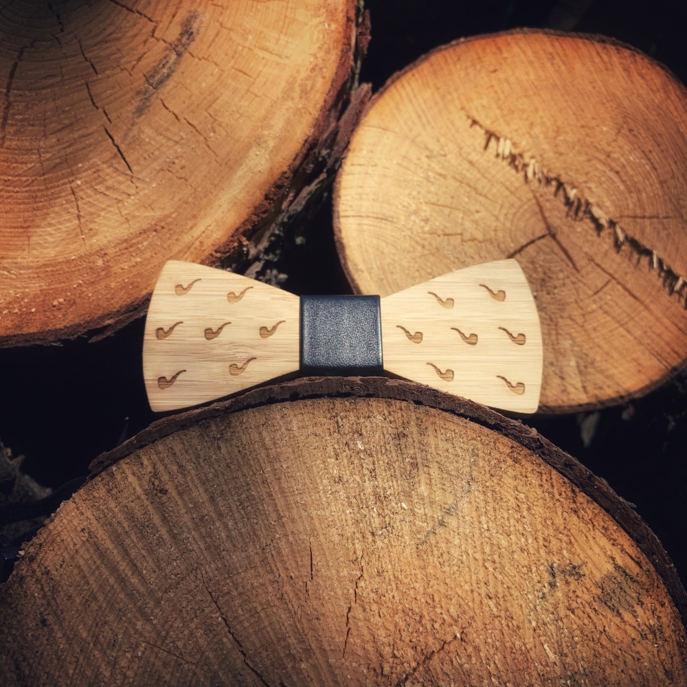 Dřevěný pánský motýlek Dýmky