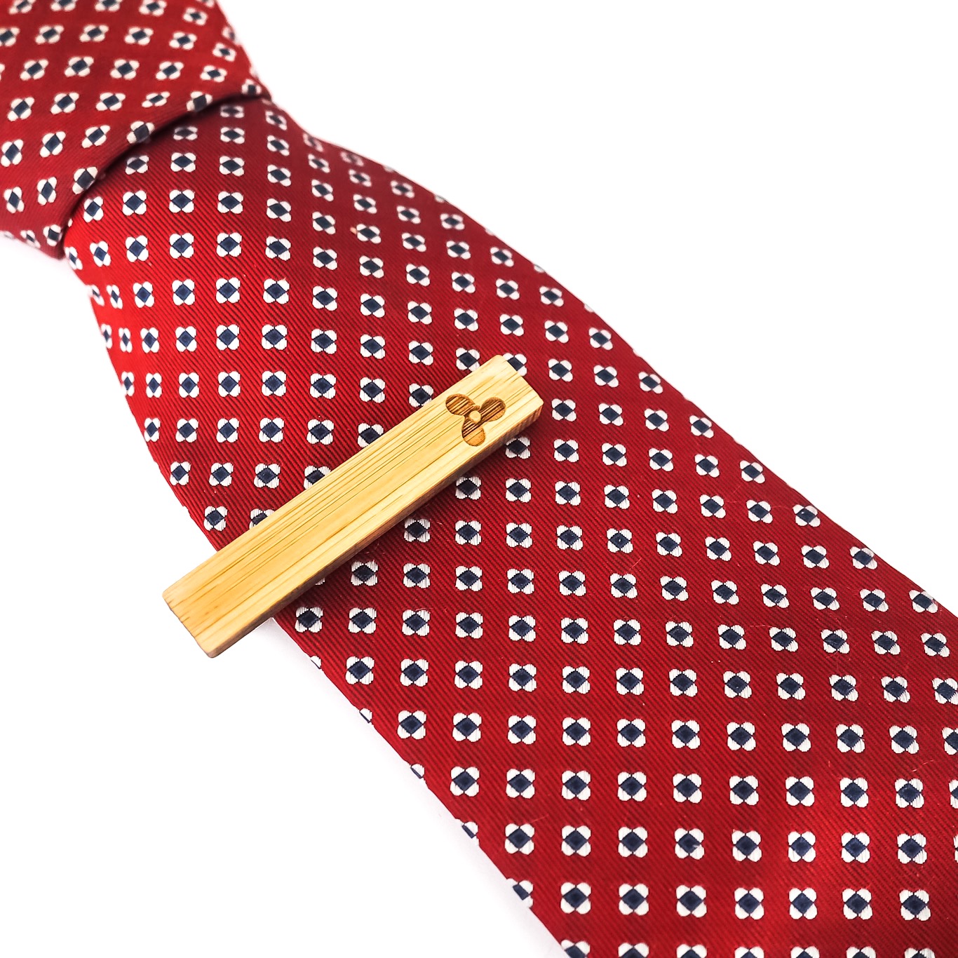 Dřevěná spona na kravatu Vrtule