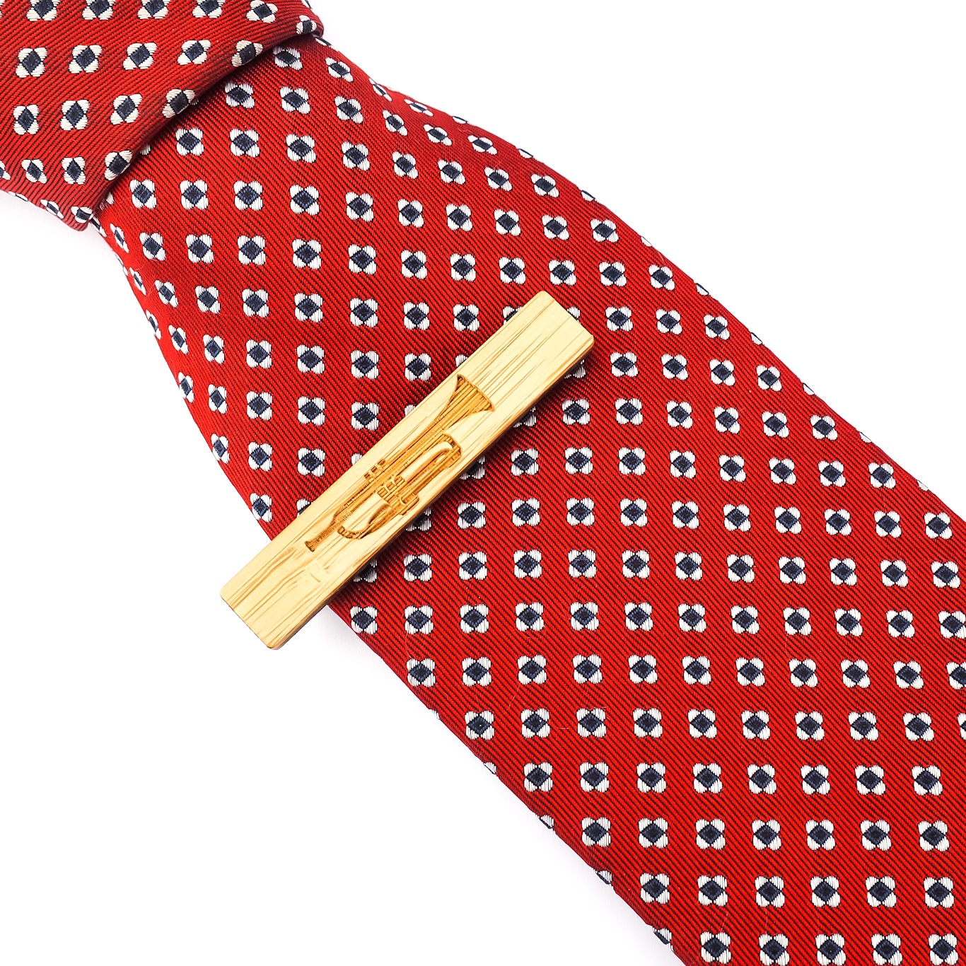 Dřevěná spona na kravatu Trumpeta