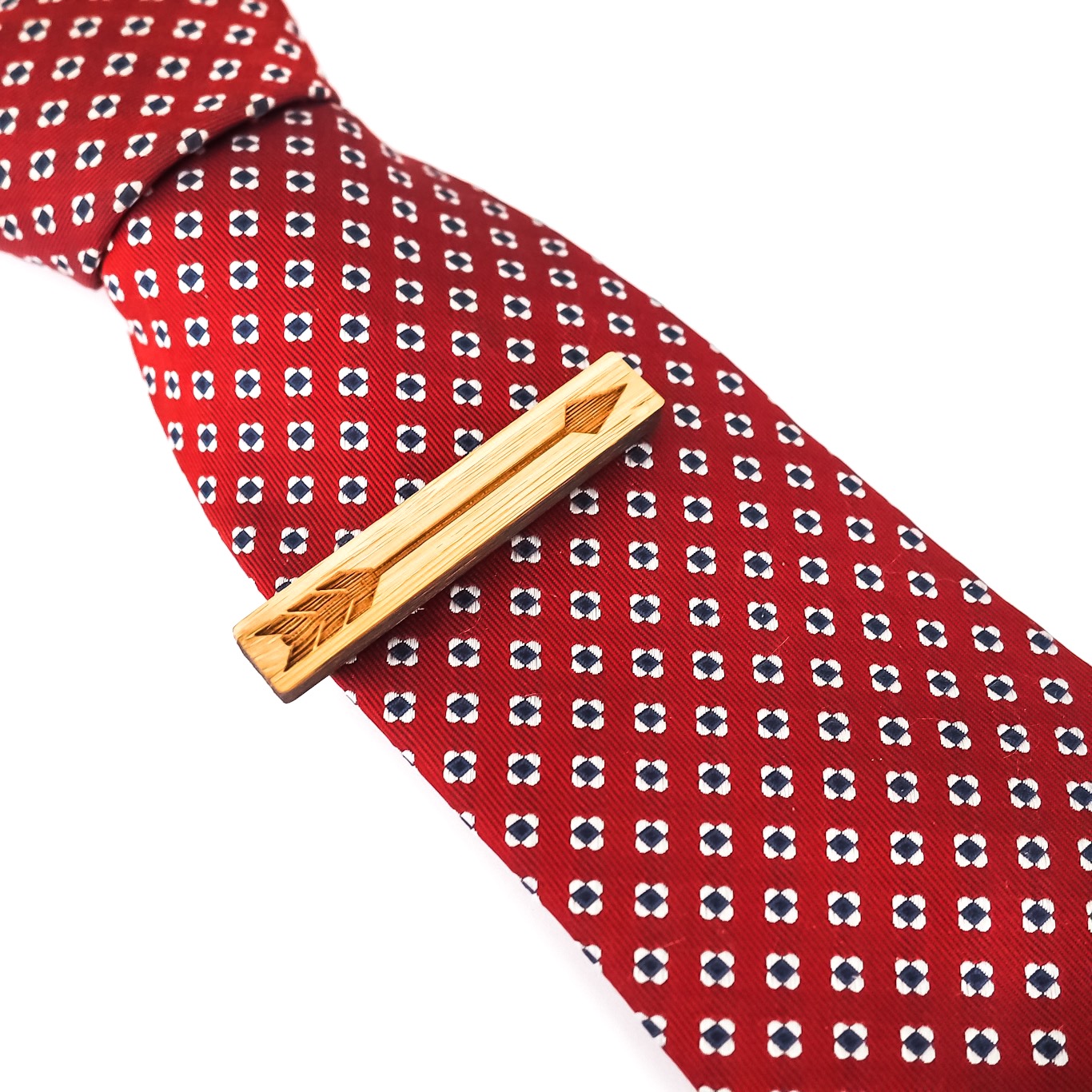 Dřevěná spona na kravatu Šíp