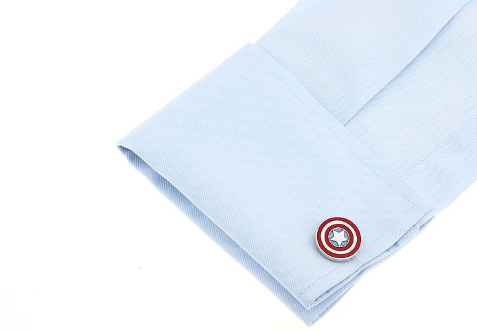 Set - spona na kravatu a manžetové knoflíčky Captain America