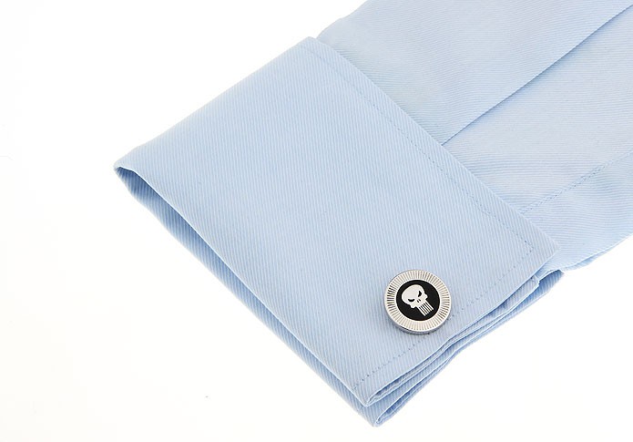 Set - spona na kravatu a manžetové knoflíčky Punisher