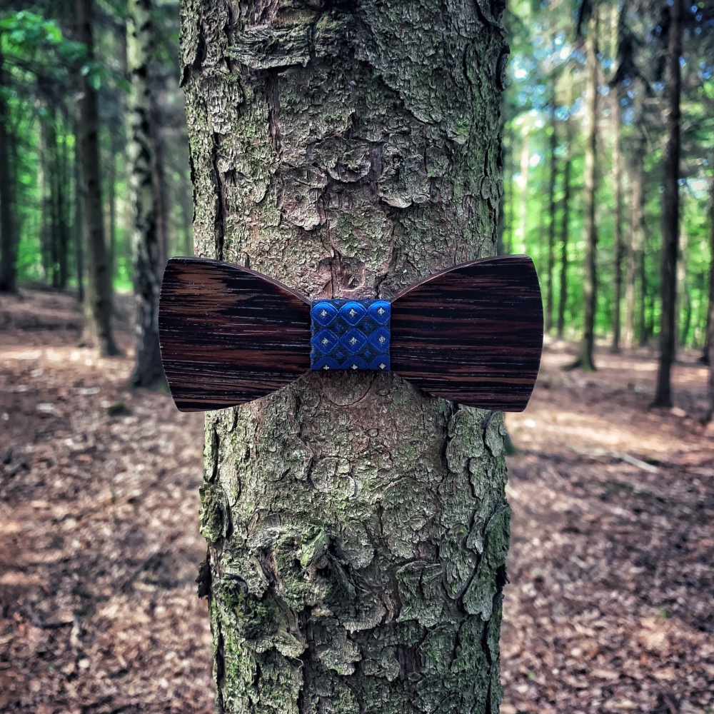 Dřevěný pánský motýlek Classic I. Stars