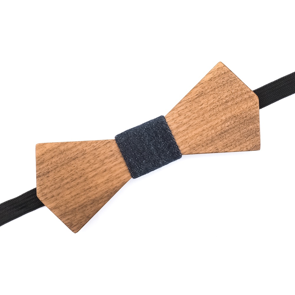 Dřevěný pánský motýlek Slim Denim 