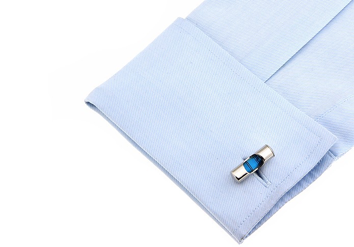 Manžetové knoflíčky Vodováha modrá 