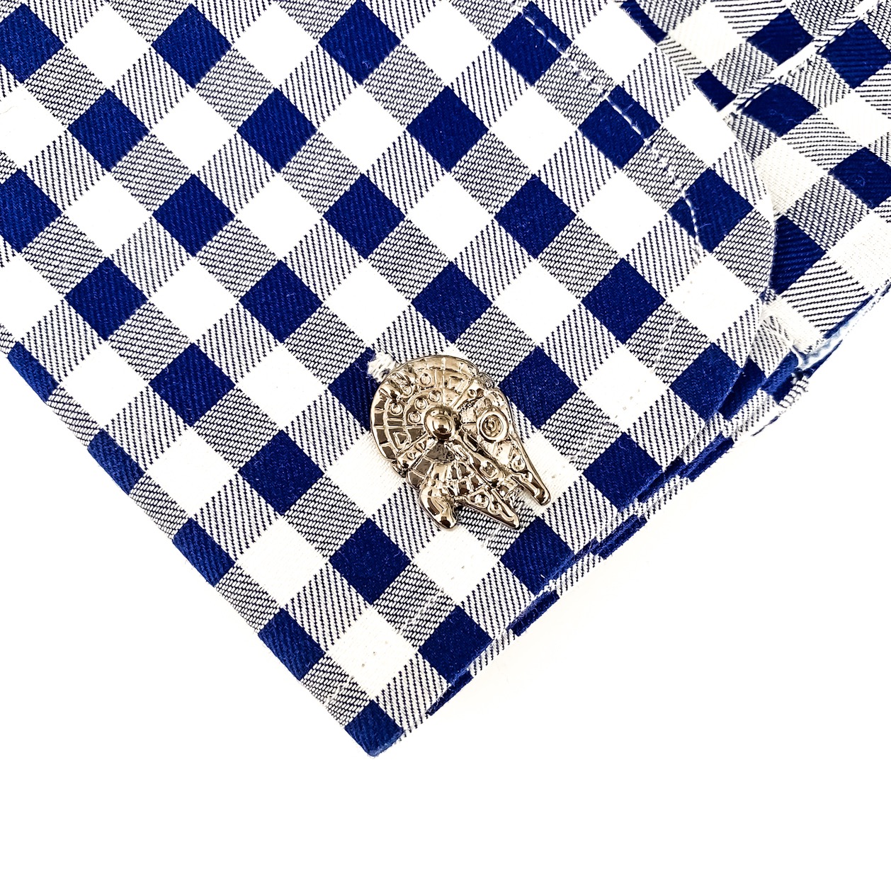 Manžetové knoflíčky Star Wars loď šedá 