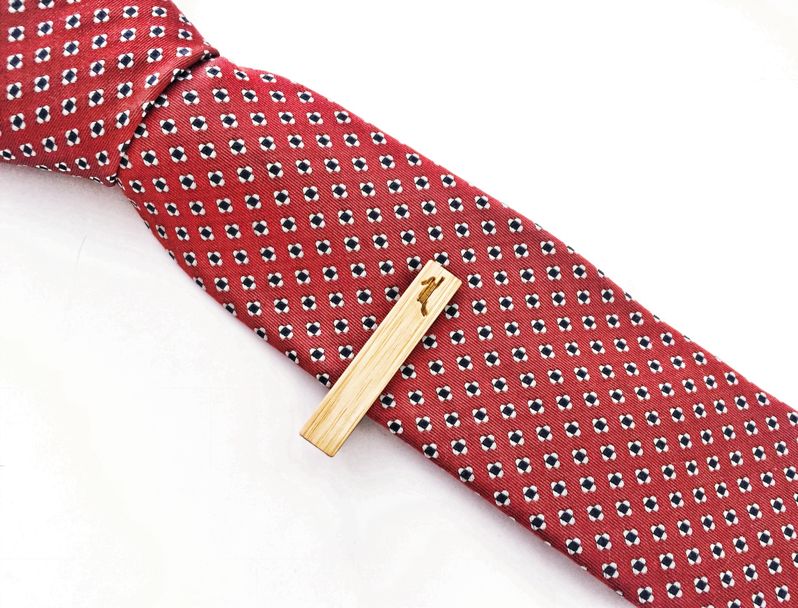 Dřevěná spona na kravatu Zajíc