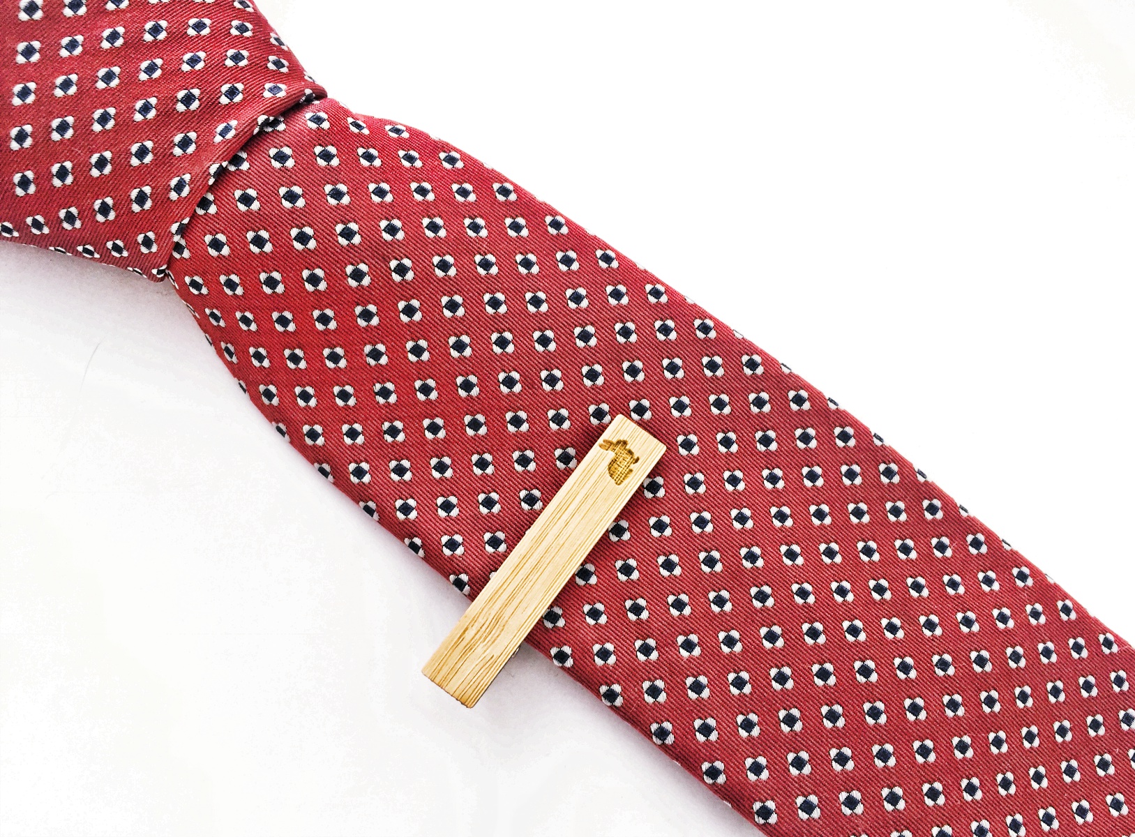 Dřevěná spona na kravatu Králík