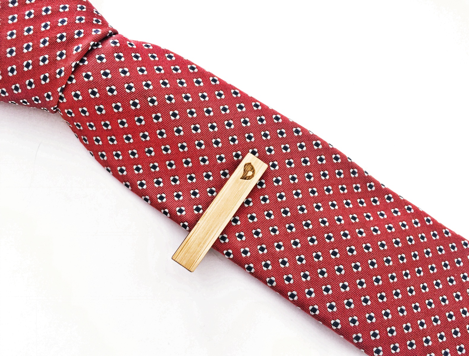 Dřevěná spona na kravatu Ptáček