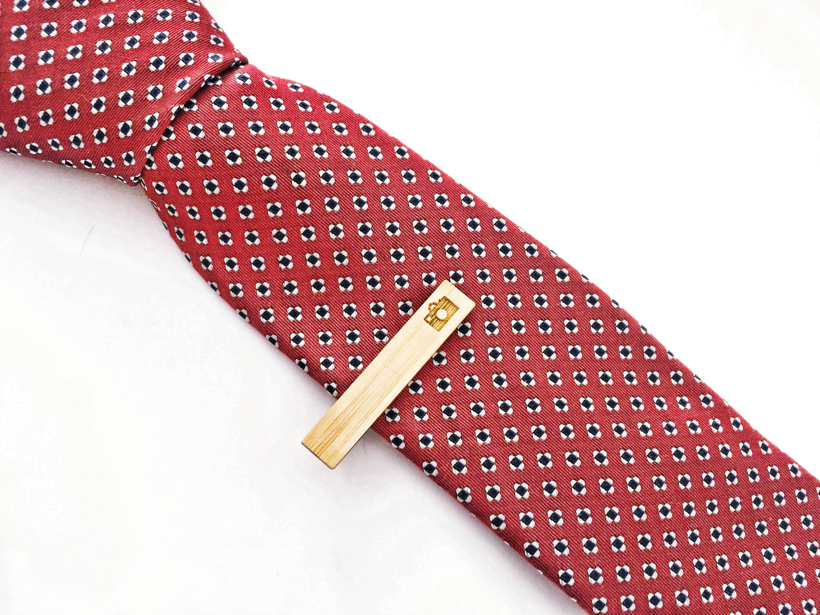 Dřevěná spona na kravatu Kompaktní fotoaparát