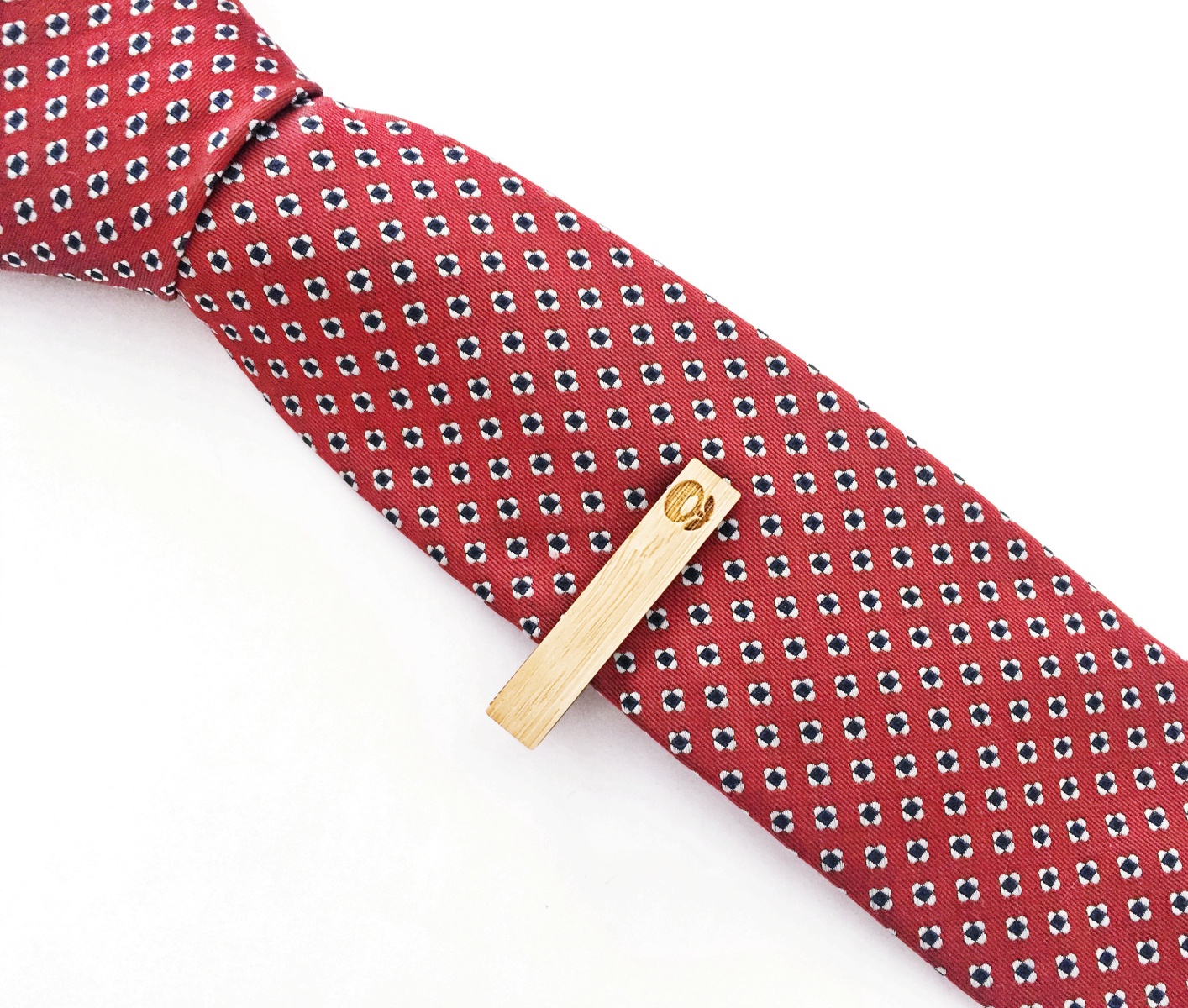 Dřevěná spona na kravatu Květina 