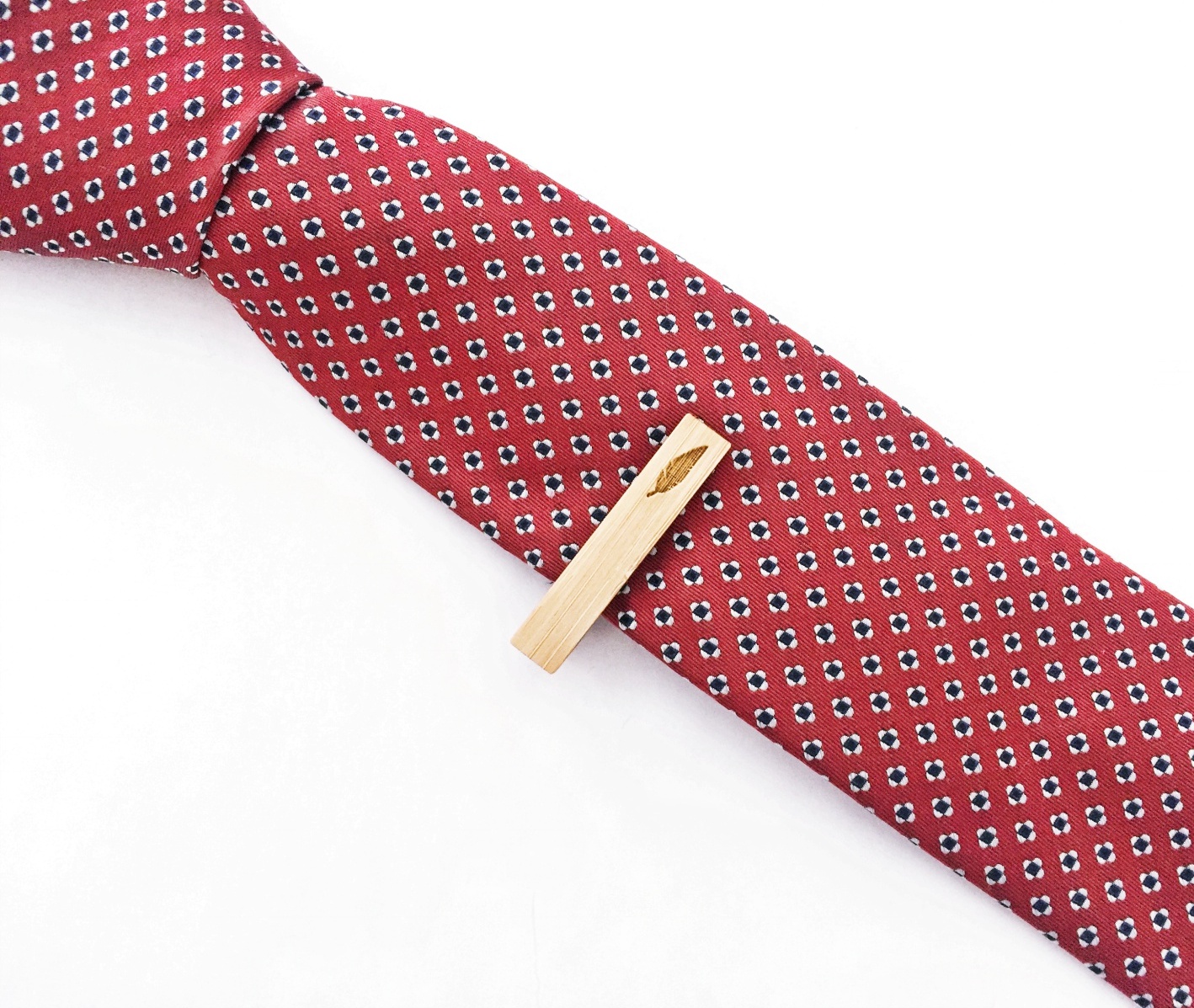 Dřevěná spona na kravatu List stromu 