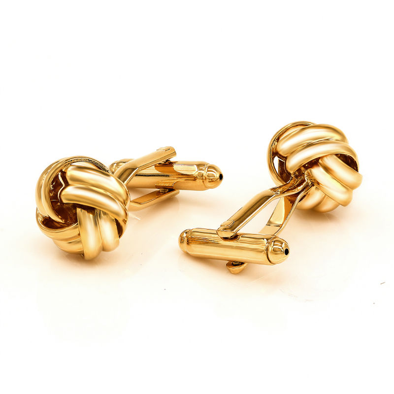 Manžetové knoflíčky Uzel - zlatý I. 