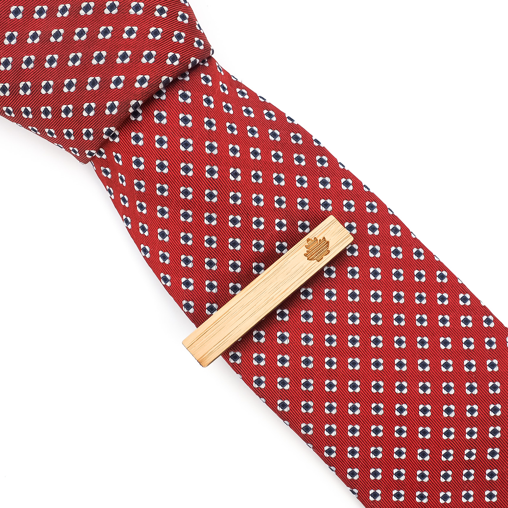 Dřevěná spona na kravatu Javorový list 