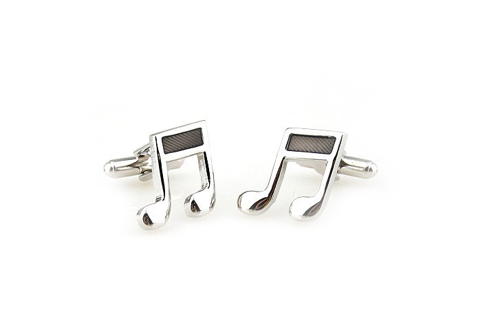Manžetové knoflíčky Noty černé 