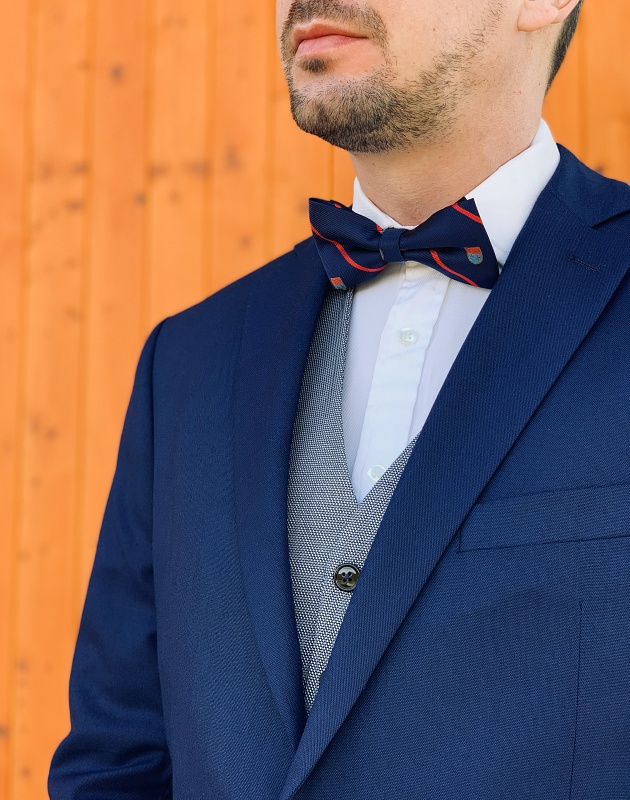 Modrý motýlek Heraldic 