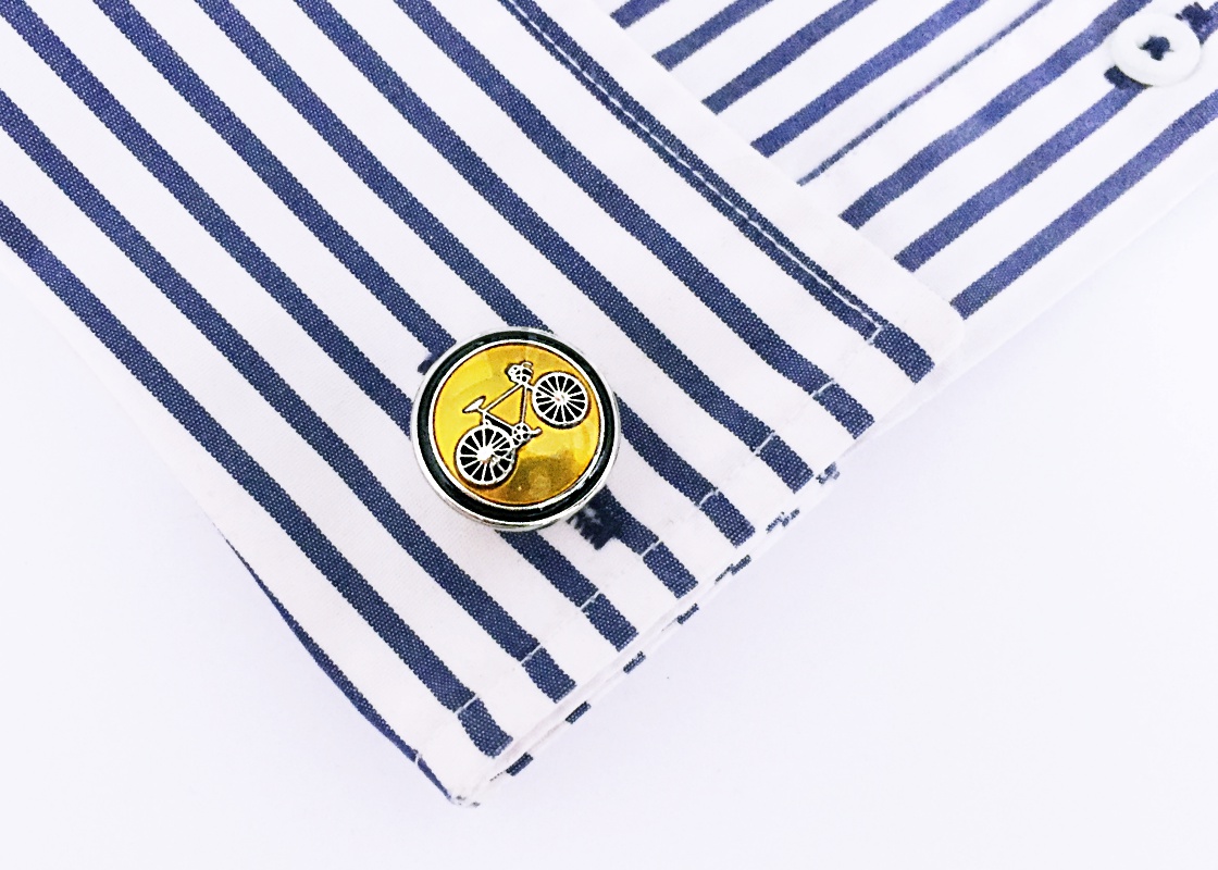 Manžetové knoflíčky Kolo Favorit - žluté