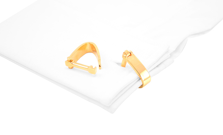 Manžetové knoflíčky Spojka zlatá 