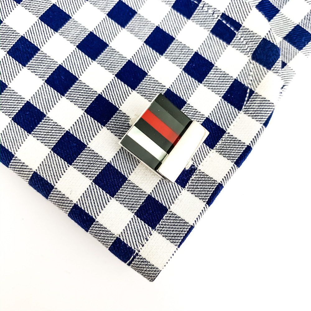 LMK Manžetové knoflíčky Color stripe