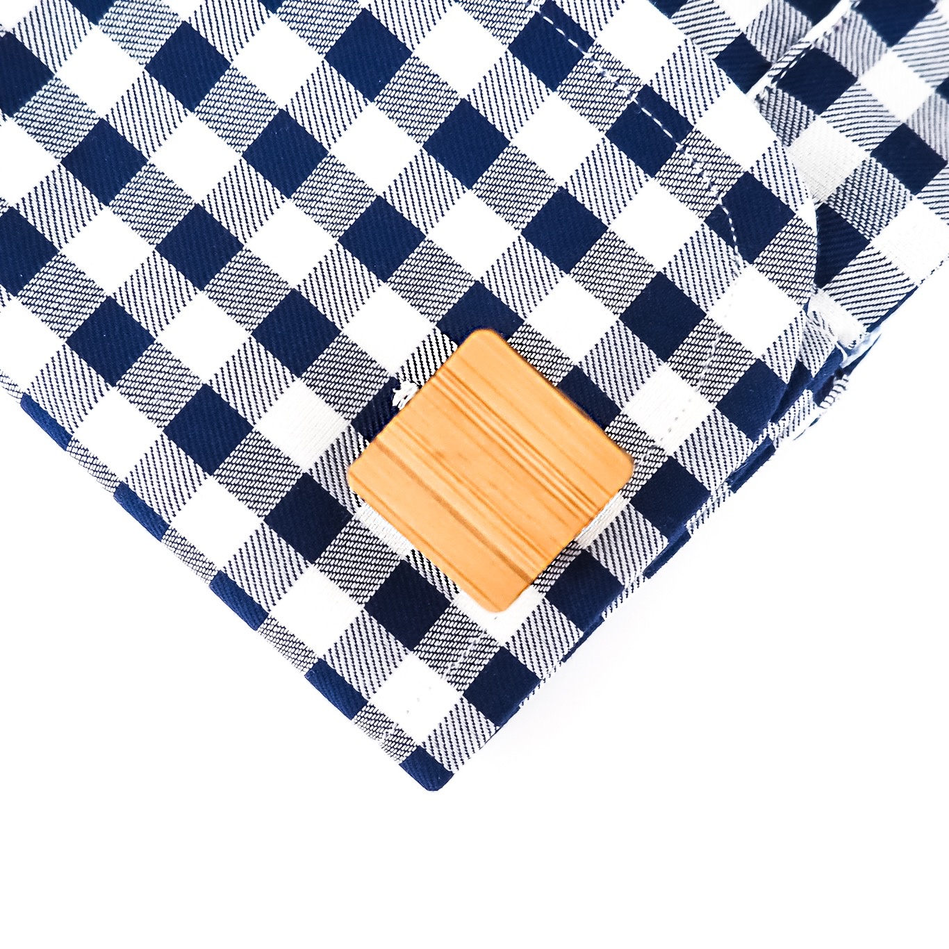 Dřevěný set - spona na kravatu a manžetové knoflíčky Čtverec 