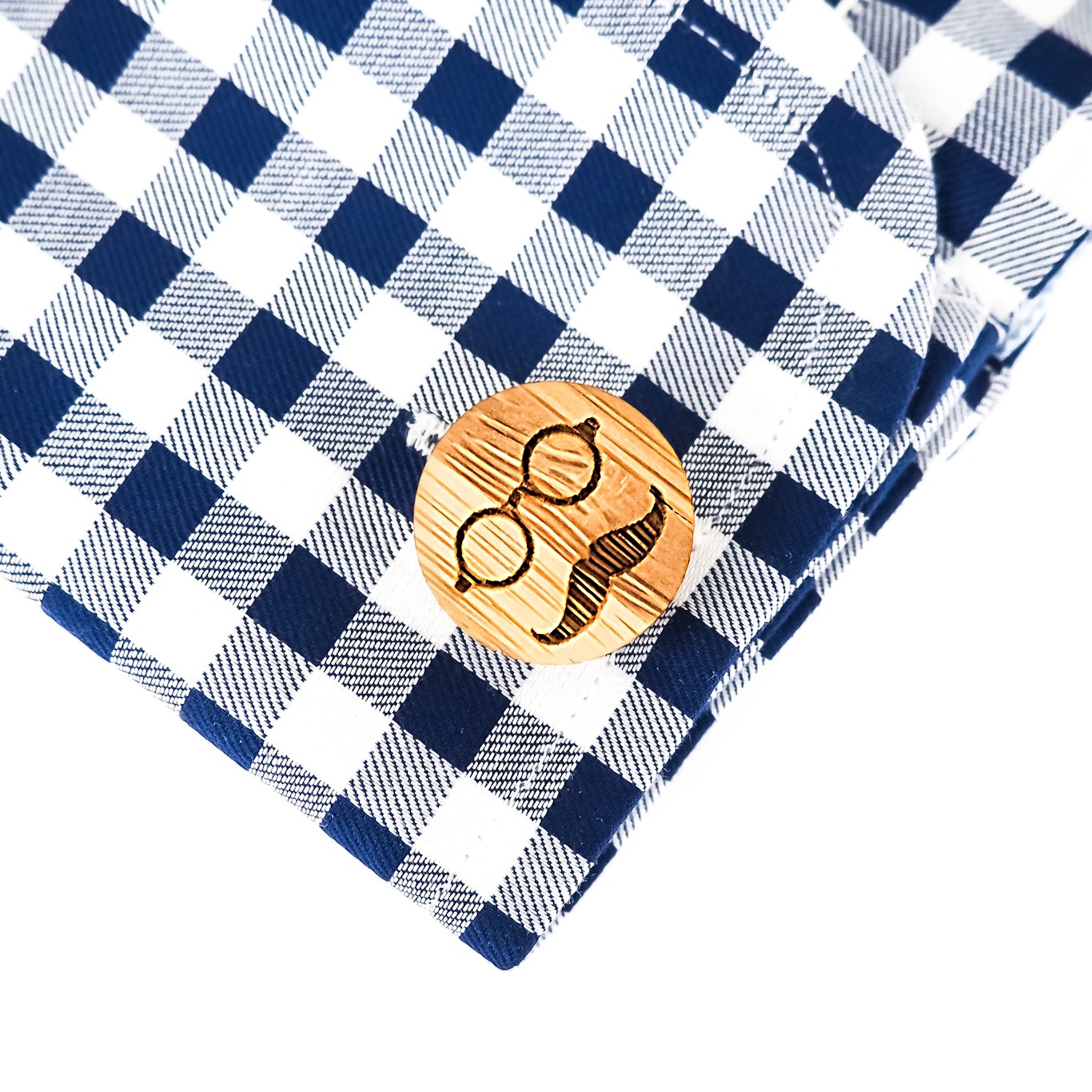 Dřevěný set - spona na kravatu a manžetové knoflíčky Gentleman