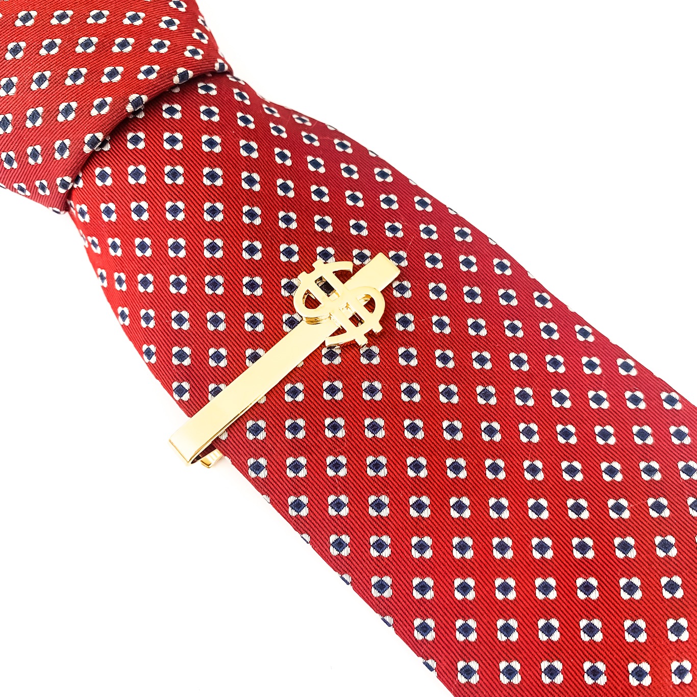 Zlatá spona na kravatu Dollar 