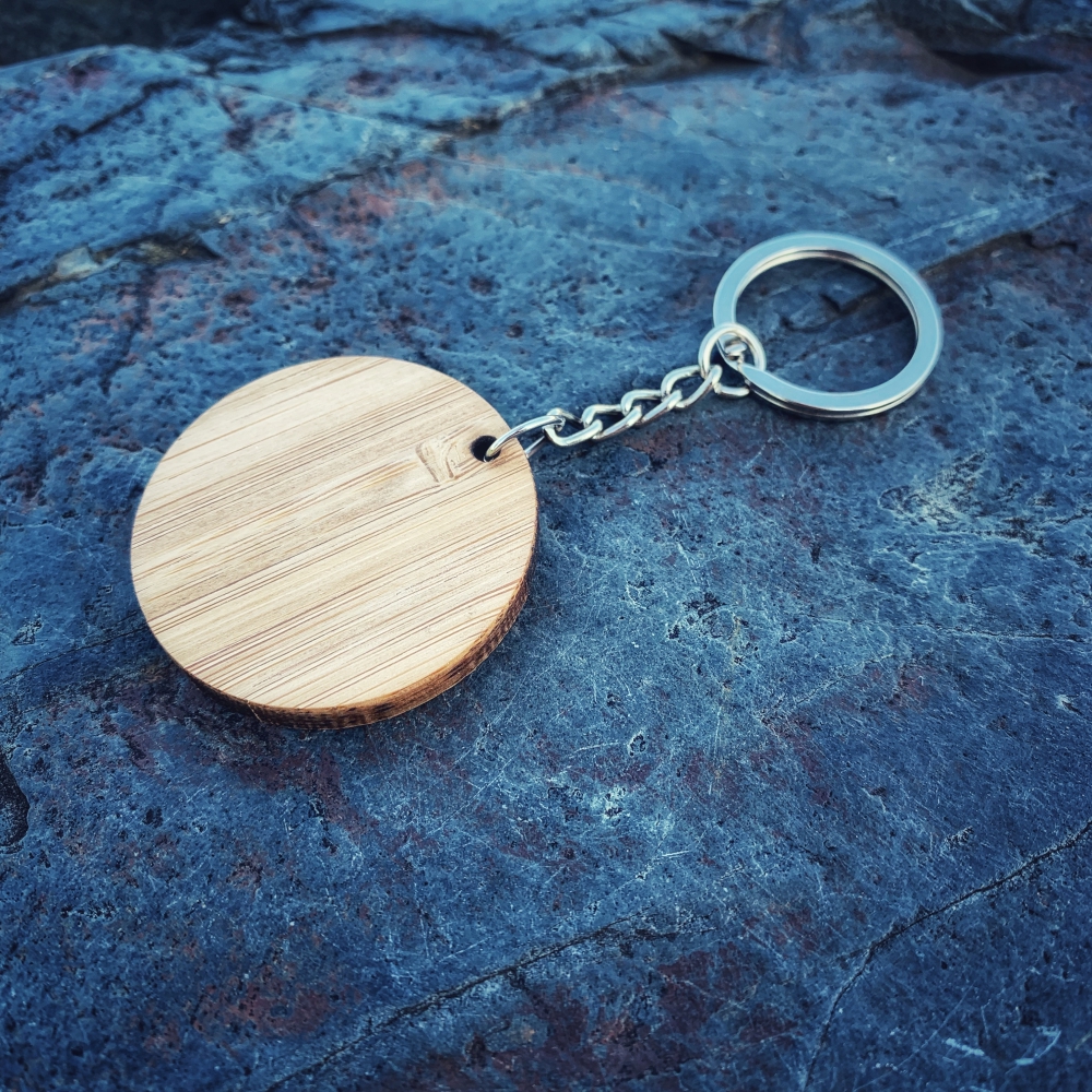 Dřevěná klíčenka Kruh 