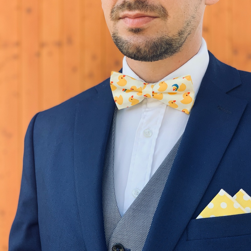 Motýlek Cotton Kachničky se šátkem 