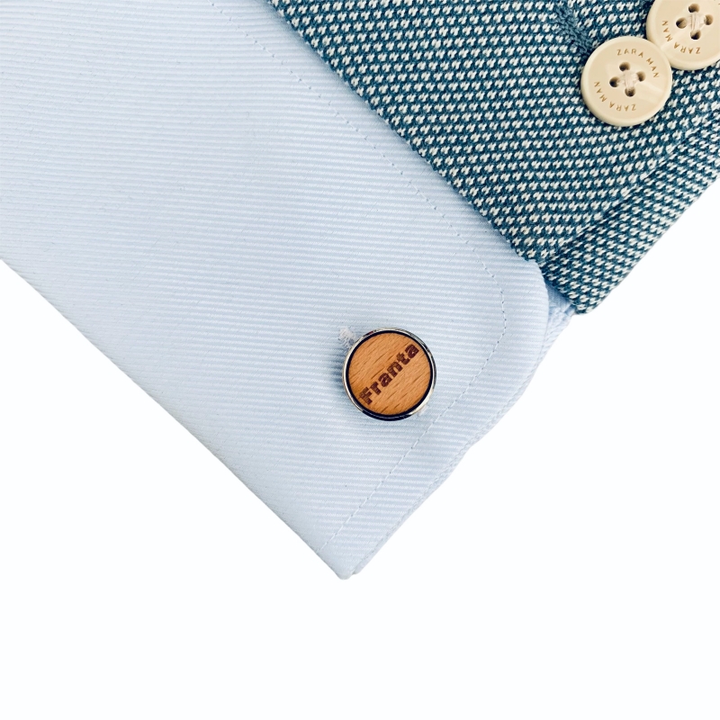 Dřevěné manžetové knoflíčky Franta