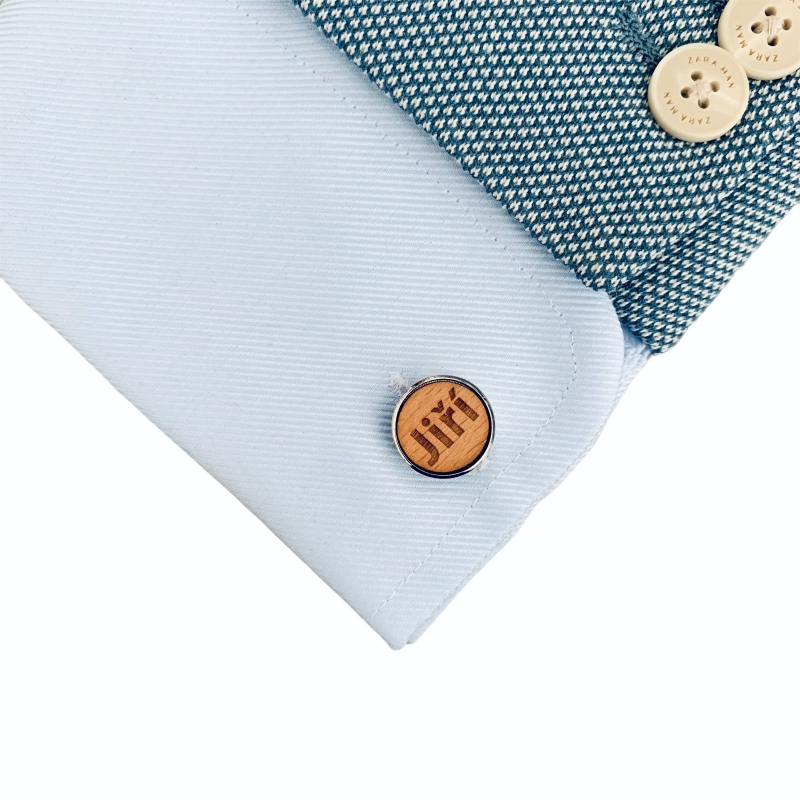 Dřevěné manžetové knoflíčky Jiří