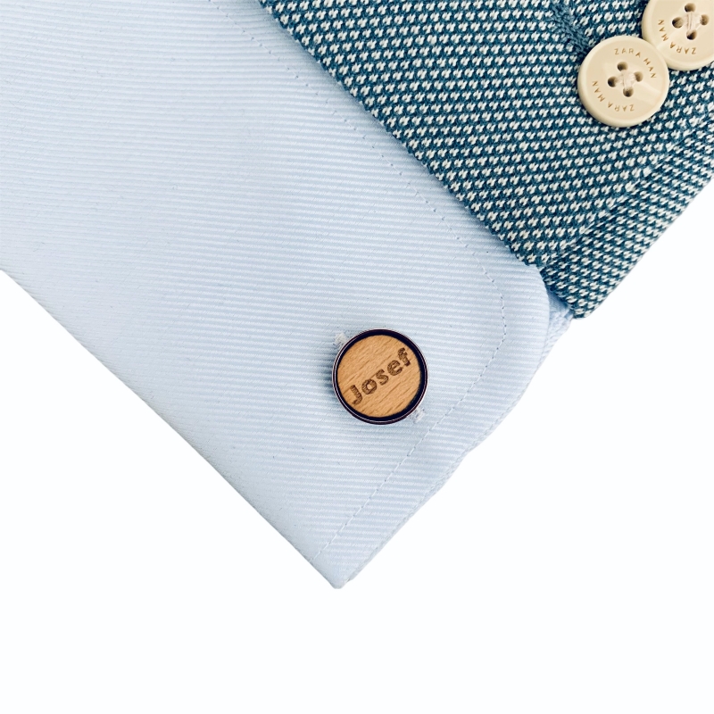 Dřevěné manžetové knoflíčky Josef