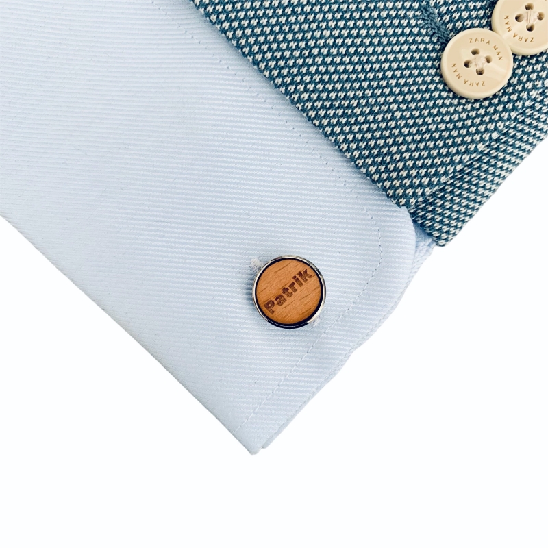 Dřevěné manžetové knoflíčky Patrik