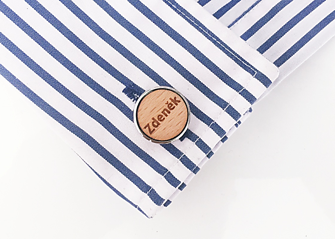 Dřevěné manžetové knoflíčky Zdeněk