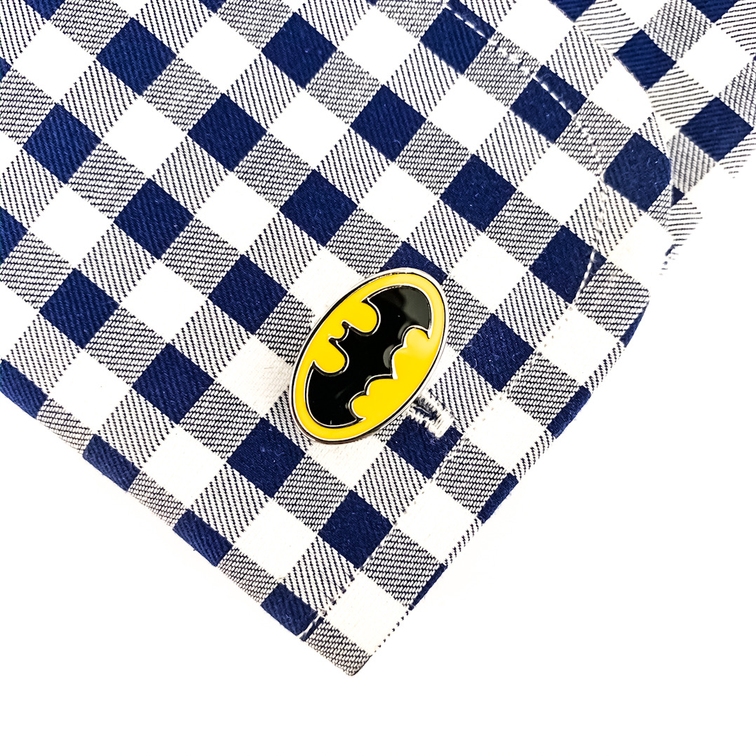 Set - spona na kravatu a manžetové knoflíčky Batman logo I.